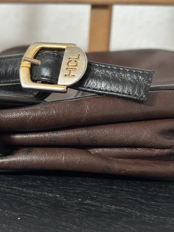 HCL Vintage Tasche 80er Braun Schwarz — 5